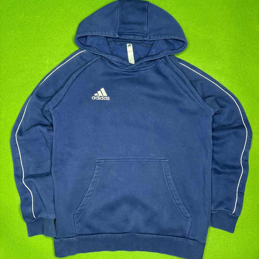 Vintage Adidas One Stripe Navy Hoodie